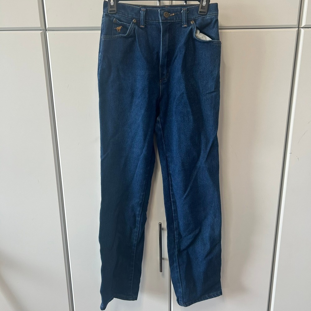 Wrangler Vintage Misses Regular Fit High Rise Straight Leg Jeans Blue MR920NA 10